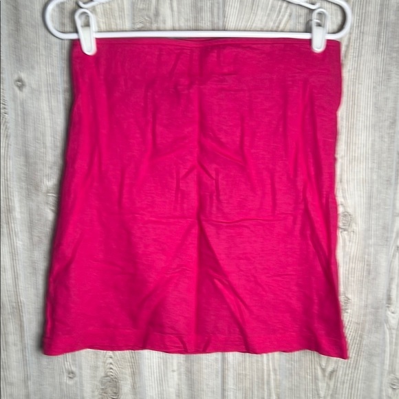 Old Navy Dresses & Skirts - Old Navy Pink Mini Skirt Zip Side Linen Rayon Size Medium